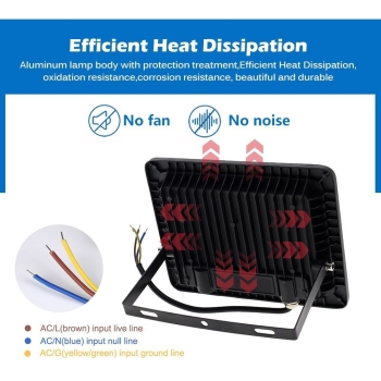 Mocny reflektor LED 100W, 3500K wodoszczelny IP68 [12220000253]